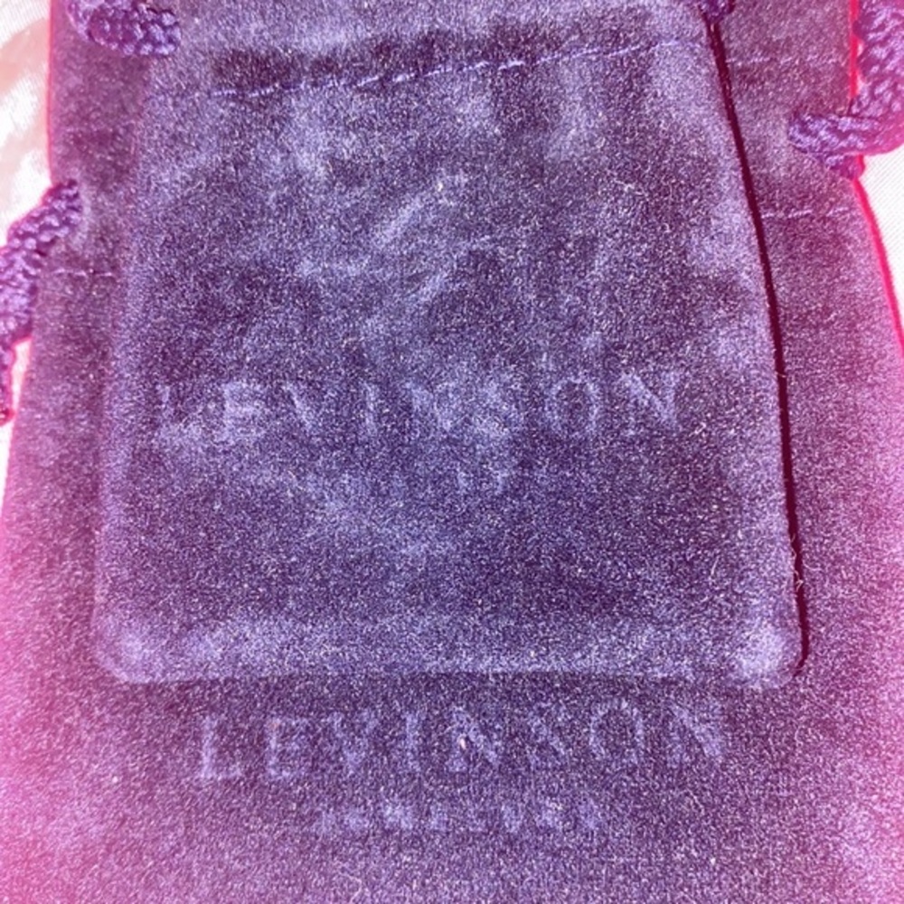 2 Vintage LEVINSON Jewellery draw string bags for jewels change makeup etc